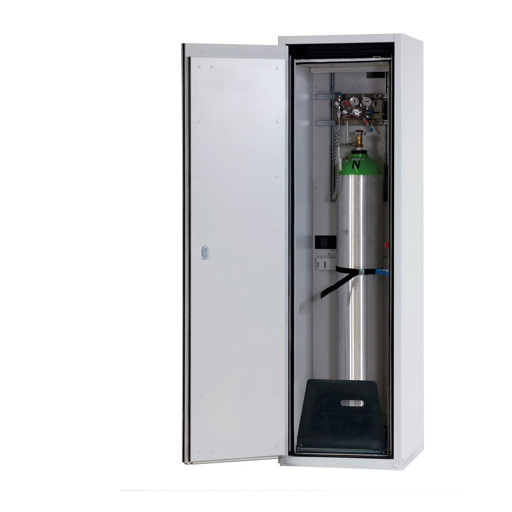 Productafbeelding nr. 1: asecos® gasflessenkast G-ULTIMATE-90 WD, met fleshouder, hxbxd 2050 x 598 x 615 mm, voor 1 x 50 liter gasfles