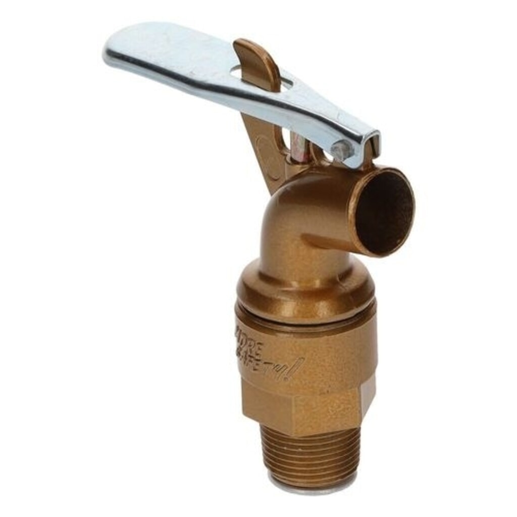Product afbeelding: Denios zelfsluitende fijndoseerklep, vervaardigd via spuitgieten van zink, schroefdraaddiameter 3/4 inch