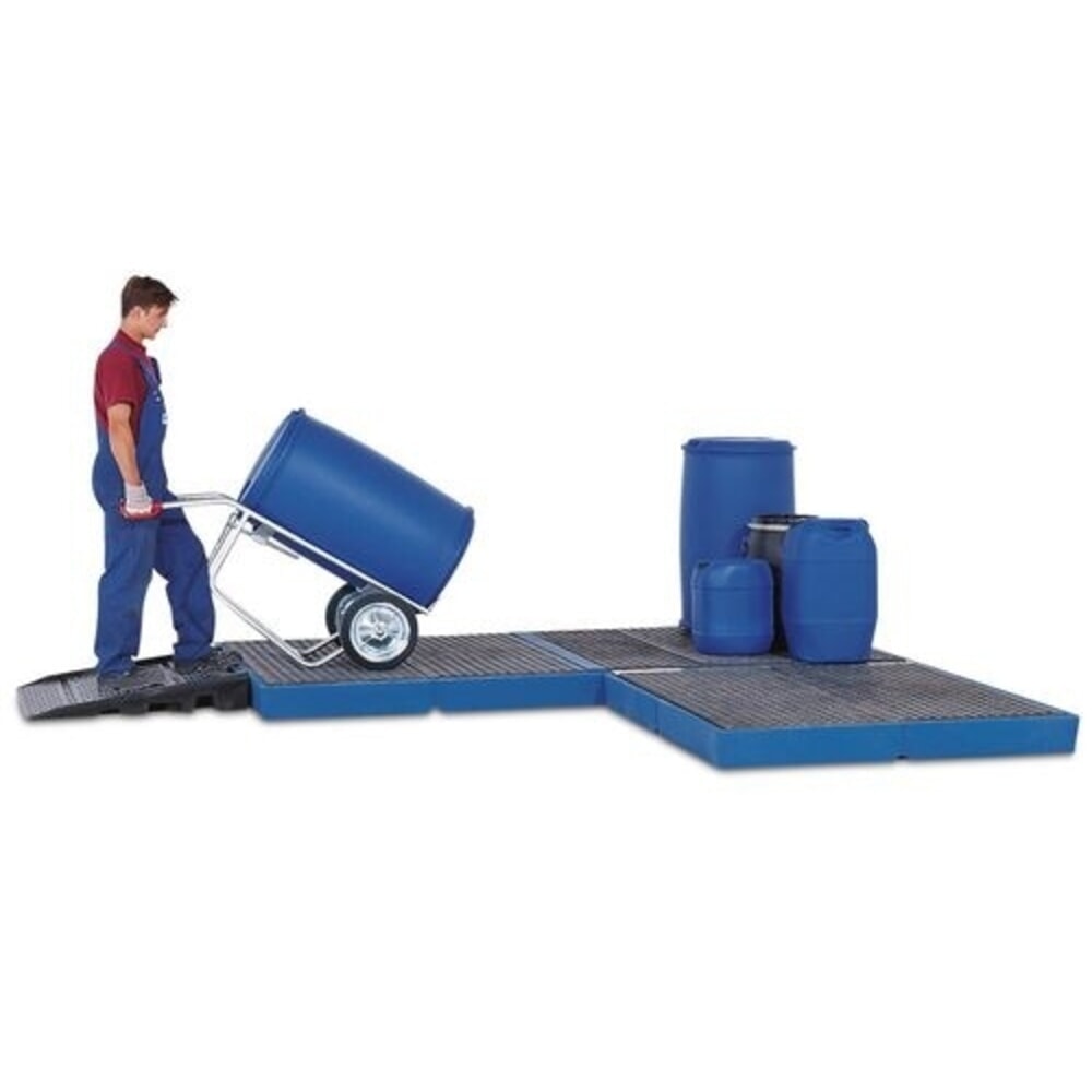 Productafbeelding nr. 2: Denios classic-line vloerlekbak van PE, enkelvoudig element, met PE-rooster, hxbxd 150 x 1500 x 1500 mm