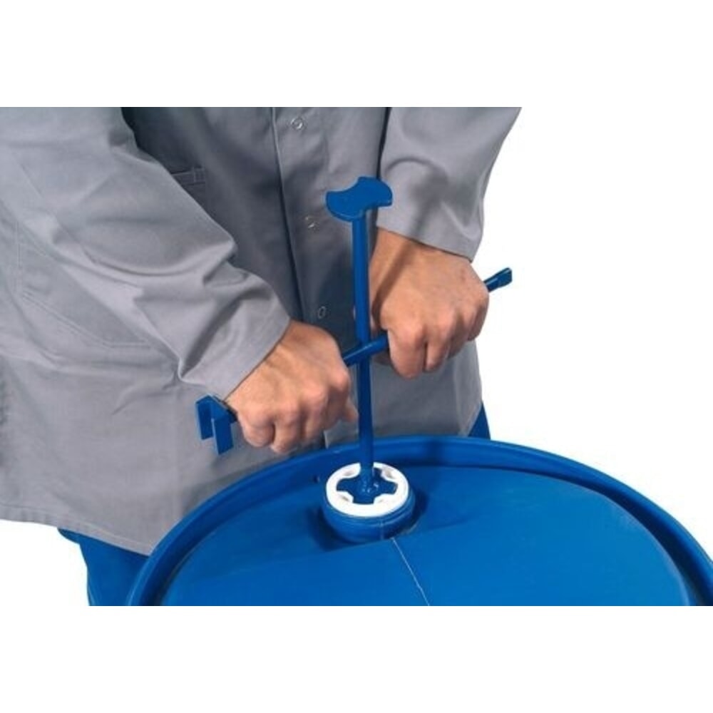 Productafbeelding nr. 1: Denios kruisvormige vatensleutel, staal, gelakt, voor het openen van de meest voorkomende vatsluitingen.