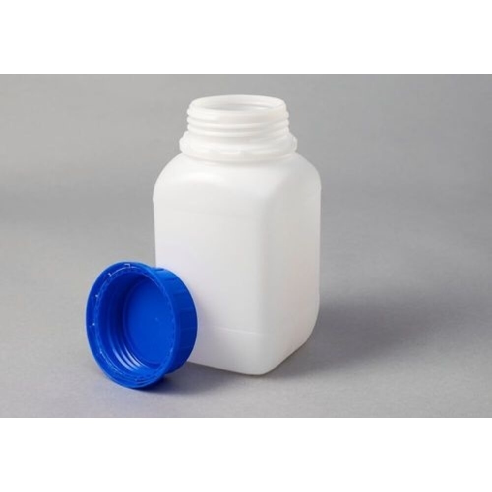 Productafbeelding nr. 1: Denios flessen met wijde hals, gemaakt van HDPE, vierkant, natuurlijk transparant, 1500 ml, UN-gecertificeerd, 6 stuks