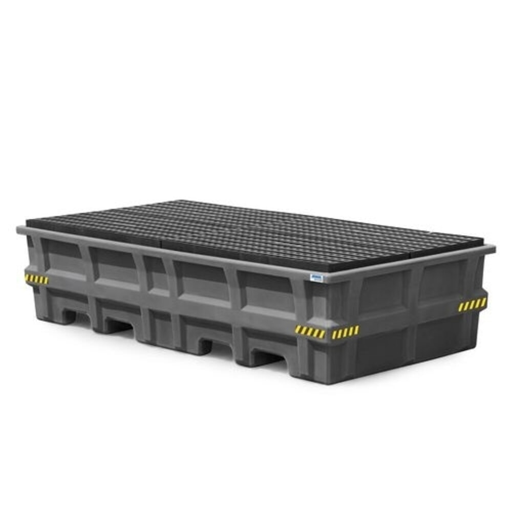 Product afbeelding: Denios pro-line PE lekbak voor 2 IBC's, met PE-rooster, hxbxd 610 x 2530 x 1320 mm