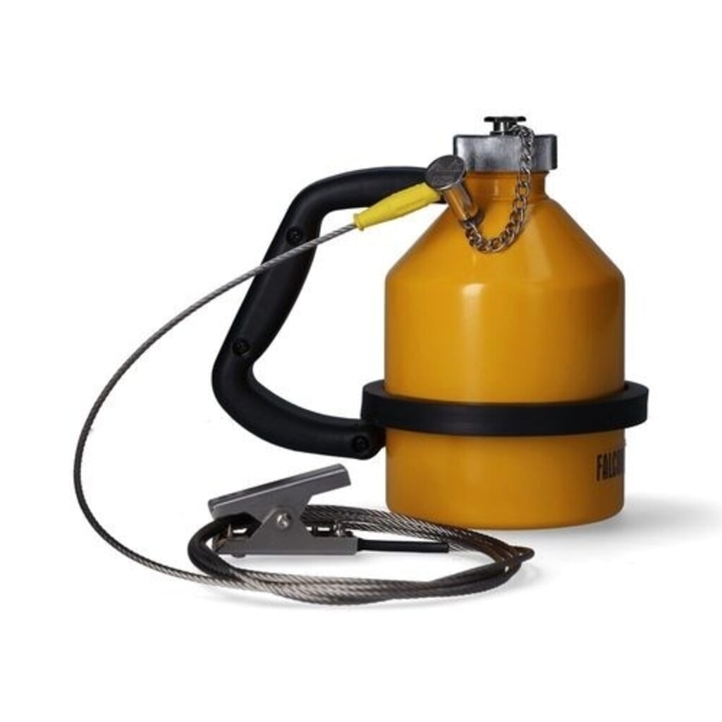 Denios veiligheidsvat FALCON van staal, aardingsaansluiting, gelakt, schroefdop, 1 l Product afbeelding: Denios veiligheidsvat FALCON van staal, aardingsaansluiting, gelakt, schroefdop, 1 l