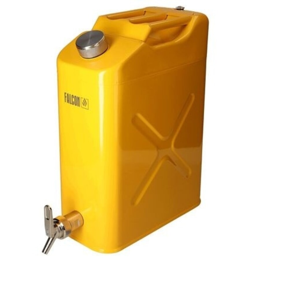 Denios veiligheidsjerrycan FALCON van gelakt staal, met fijndosseerkraan, EPDM, 20 l Product afbeelding: Denios veiligheidsjerrycan FALCON van gelakt staal, met fijndosseerkraan, EPDM, 20 l