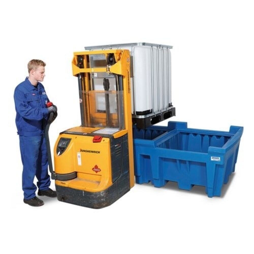 Productafbeelding nr. 2: Denios Classic-Line PE lekbak voor 2 IBC's, hxbxd 720 x 2260 x 1430 mm