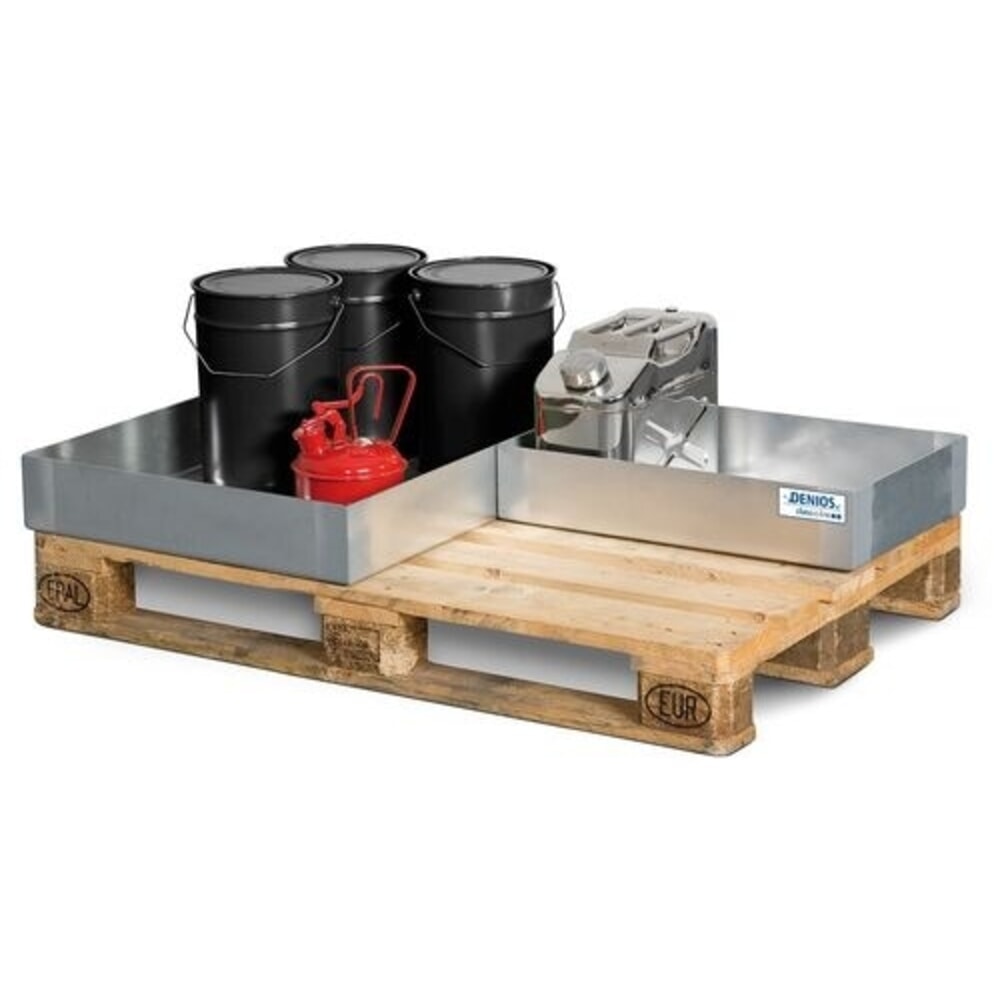 Productafbeelding nr. 2: Denios opvangbak voor kleine verpakkingen classic-line van verzinkt staal, opvangvolume 20 l, hxbxd 120 x 400 x 600 mm