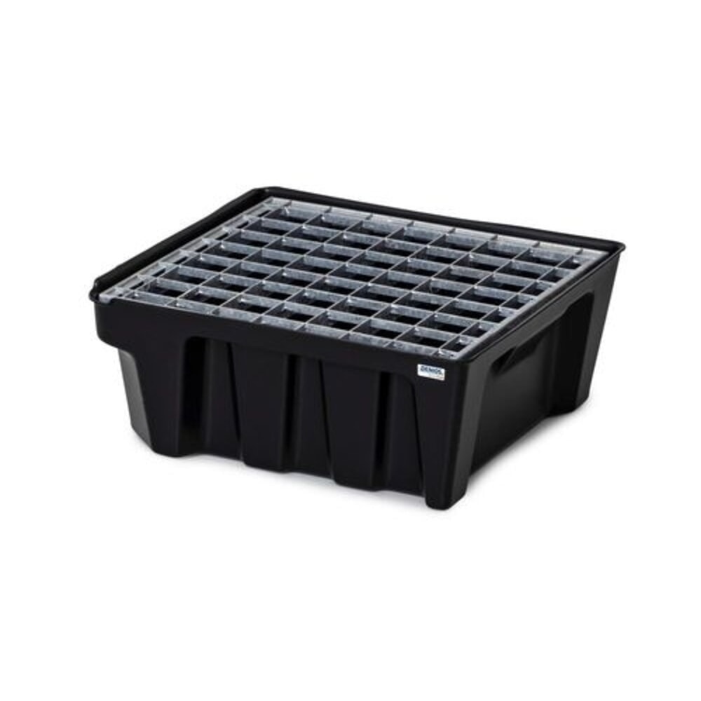 Productafbeelding nr. 2: Denios opvangbak voor kleine verpakkingen, base-line, gemaakt van PE, hoogte 160 mm, met afvoer en gegalvaniseerd rooster, opvangvolume 14 l