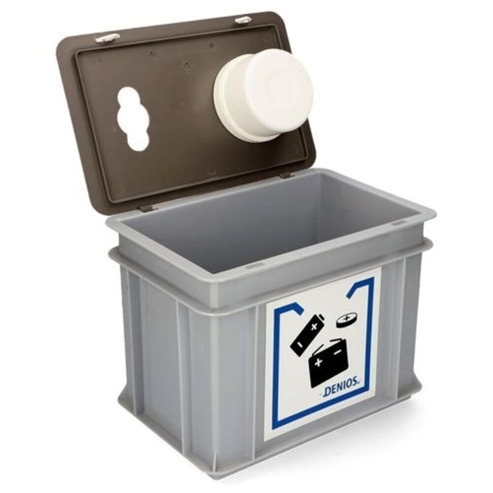 Productafbeelding nr. 2: Denios inzamelbox voor oude batterijen, kunststof, voor batterijen en knoopcellen, 9 l