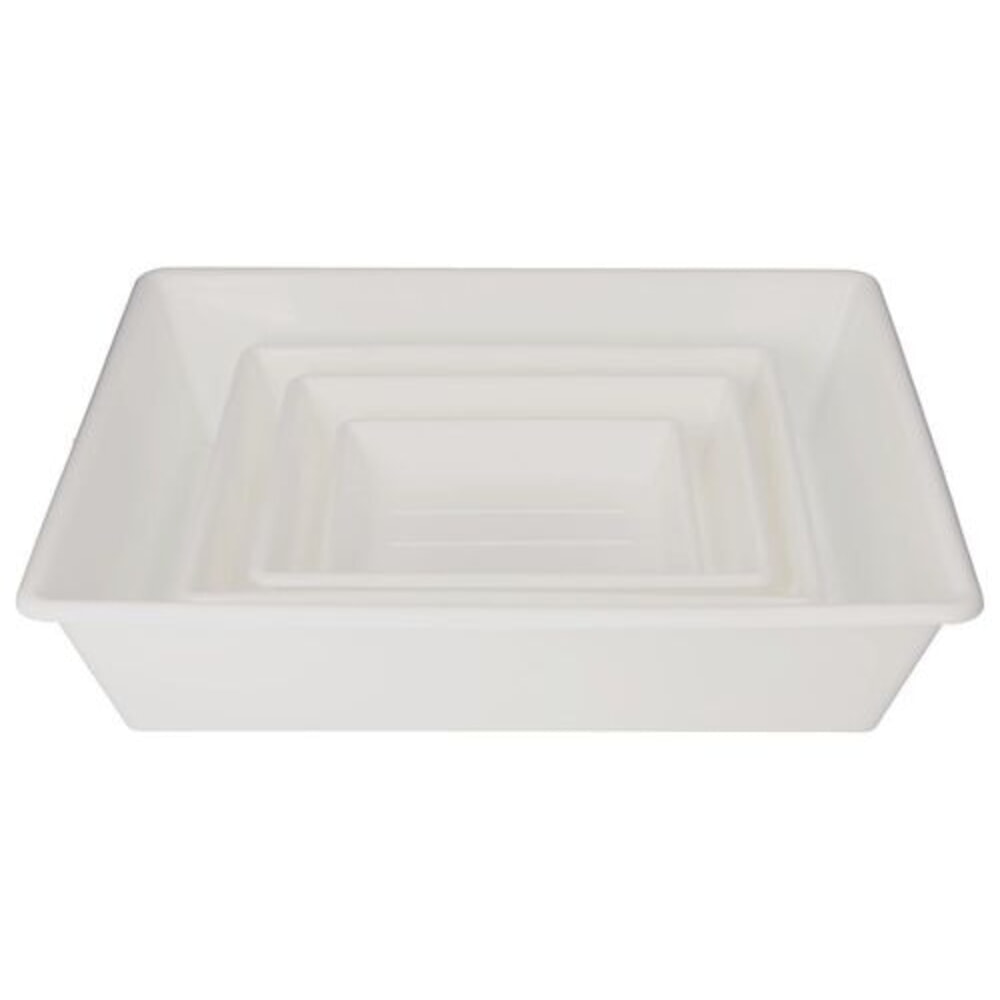 Productafbeelding nr. 3: Denios laboratoriumschalenset, met één schaal van elk 1, 3, 5 en 15 liter.