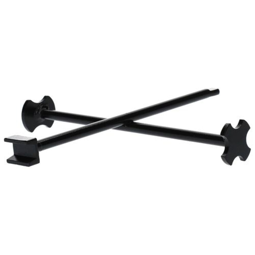 Productafbeelding nr. 3: Denios kruisvormige vatensleutel, staal, gelakt, voor het openen van de meest voorkomende vatsluitingen.