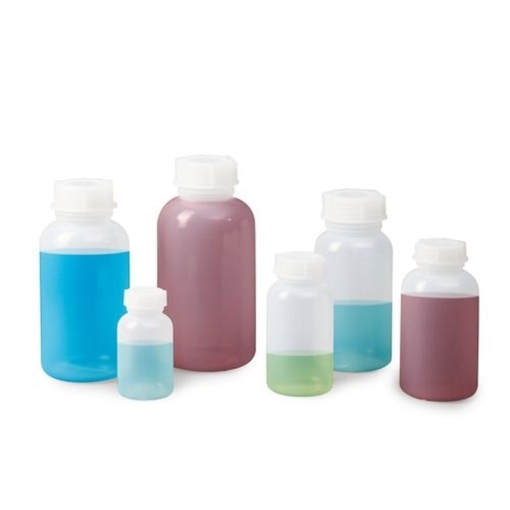 Denios flessen met wijde hals, gemaakt van LDPE, rond, natuurlijk transparant, 1500 ml, 6 stuks Productafbeelding nr. 4: Denios flessen met wijde hals, gemaakt van LDPE, rond, natuurlijk transparant, 1500 ml, 6 stuks