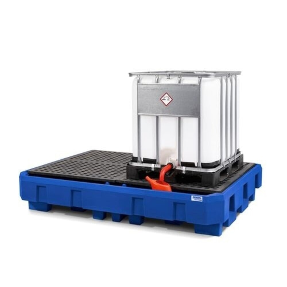 Productafbeelding nr. 3: Denios classic-line PE lekbak voor 2 IBC's, vulgedeelte en PE rooster, hxbxd 485 x 2460 x 1800 mm