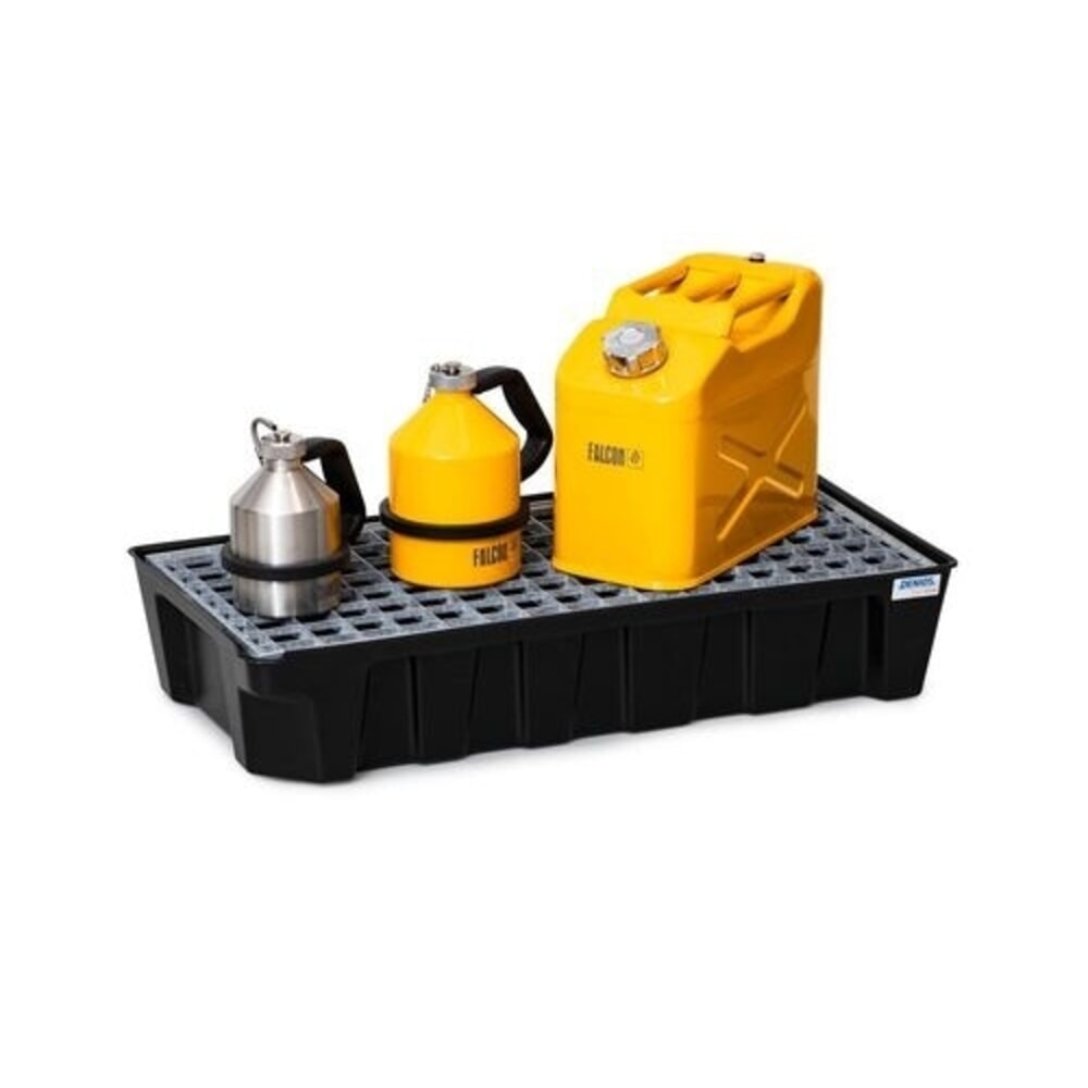 Productafbeelding nr. 3: Denios opvangbak voor kleine verpakkingen, base-line, gemaakt van PE, hoogte 160 mm, met afvoer en gegalvaniseerd rooster, opvangvolume 30 l