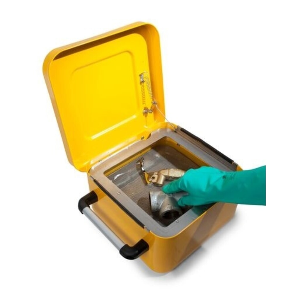 Productafbeelding nr. 4: Denios FALCON kleineonderdelenreiniger, gemaakt van staal, met aardingsaansluiting, gelakt, met dompelzeef, 10 l