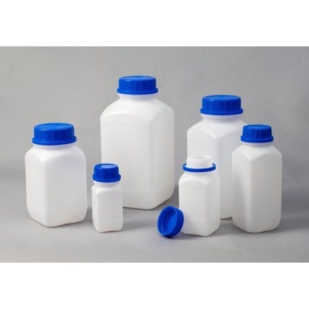 Productafbeelding nr. 3: Denios flessen met wijde hals, gemaakt van HDPE, vierkant, natuurlijk transparant, 1500 ml, UN-gecertificeerd, 6 stuks