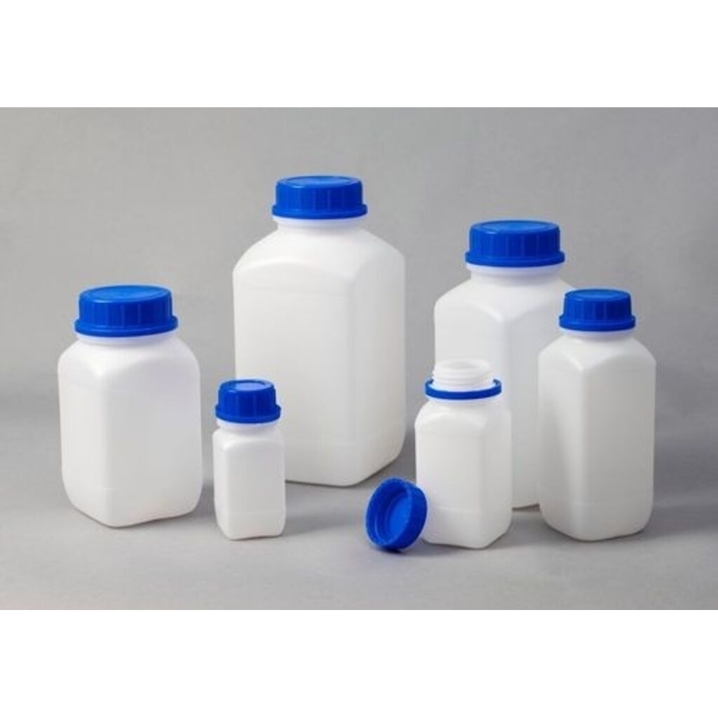 Denios flessen met wijde hals, gemaakt van HDPE, vierkant, natuurlijk transparant, 1500 ml, UN-gecertificeerd, 6 stuks Productafbeelding nr. 3: Denios flessen met wijde hals, gemaakt van HDPE, vierkant, natuurlijk transparant, 1500 ml, UN-gecertificeerd, 6 stuks