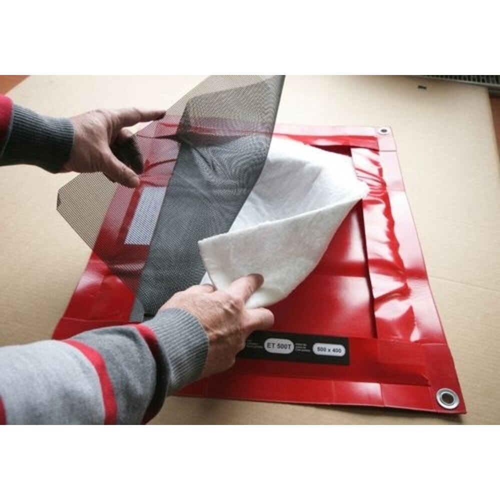 Productafbeelding nr. 4: Denios opvouwbare, herbruikbare kunststof druipopvangbak met vervangbaar bindmiddel, opvangvolume 1 l, BxD 480 x 580 mm