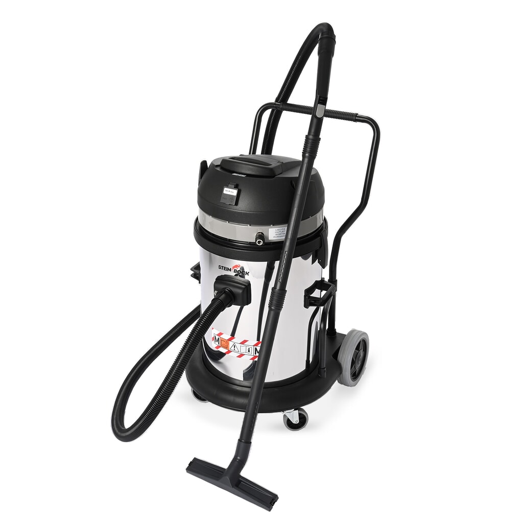 Steinbock® industriële stofzuiger droog VS 2/62 M TC PN, M-klasse, max. 2.400 W, 62 l, roestvrij staal Product afbeelding: Steinbock® industriële stofzuiger droog VS 2/62 M TC PN, M-klasse, max. 2.400 W, 62 l, roestvrij staal