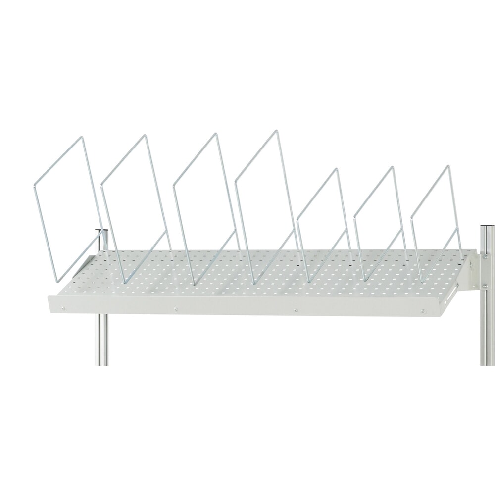 Productafbeelding nr. 7: RAU elektrisch in hoogte verstelbare paktafel-set adlatus 300, opbouw met opbergsysteem voor verpakkingsmateriaal, geperforeerde plaat en snijapparaat, hxbxd 1.850‑2.250 mm x 1.500 mm x 800 mm