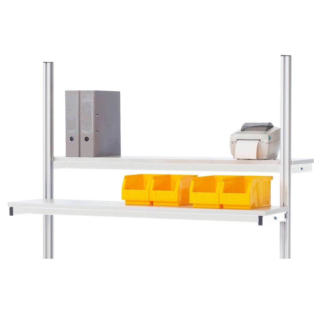 Productafbeelding nr. 8: RAU elektrisch in hoogte verstelbare paktafel-set adlatus 300, opbouw met opbergsysteem voor verpakkingsmateriaal, afrolleenheid en snijapparaat, hxbxd 1.850-2.250 mm x 2.000 mm x 800 mm