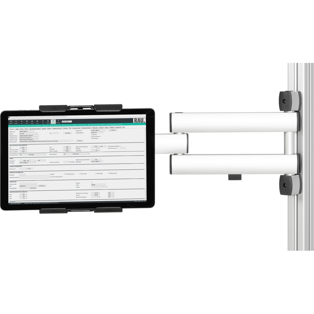 Product afbeelding: Tablethouder voor RAU paktafel, voor flatscreenhouder