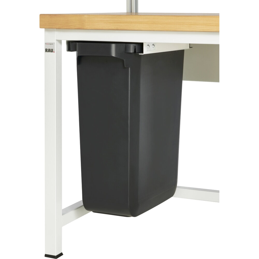 Product afbeelding: Uittrekbare afvalbak voor RAU paktafel, voor onderbouwmontage, inhoud 60 l, zwart