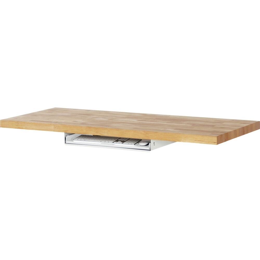 Productafbeelding nr. 3: Uitschuifblad voor het toetsenbord voor RAU paktafel, lichtgrijs, hxbxd 85 mm x 640 mm x 485 mm