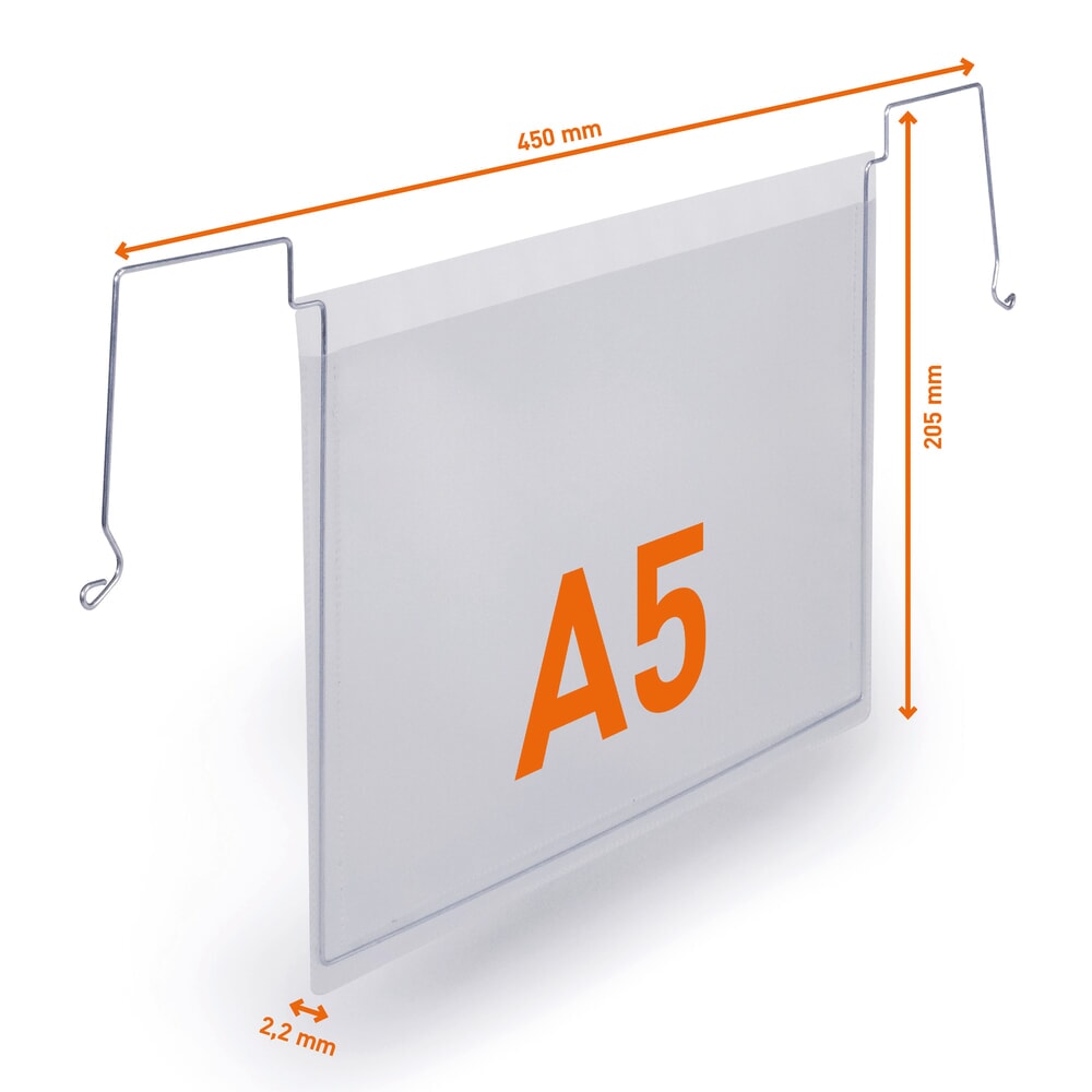 Productafbeelding nr. 4: DURABLE documentenmap met draadbeugels, A5 liggend, open