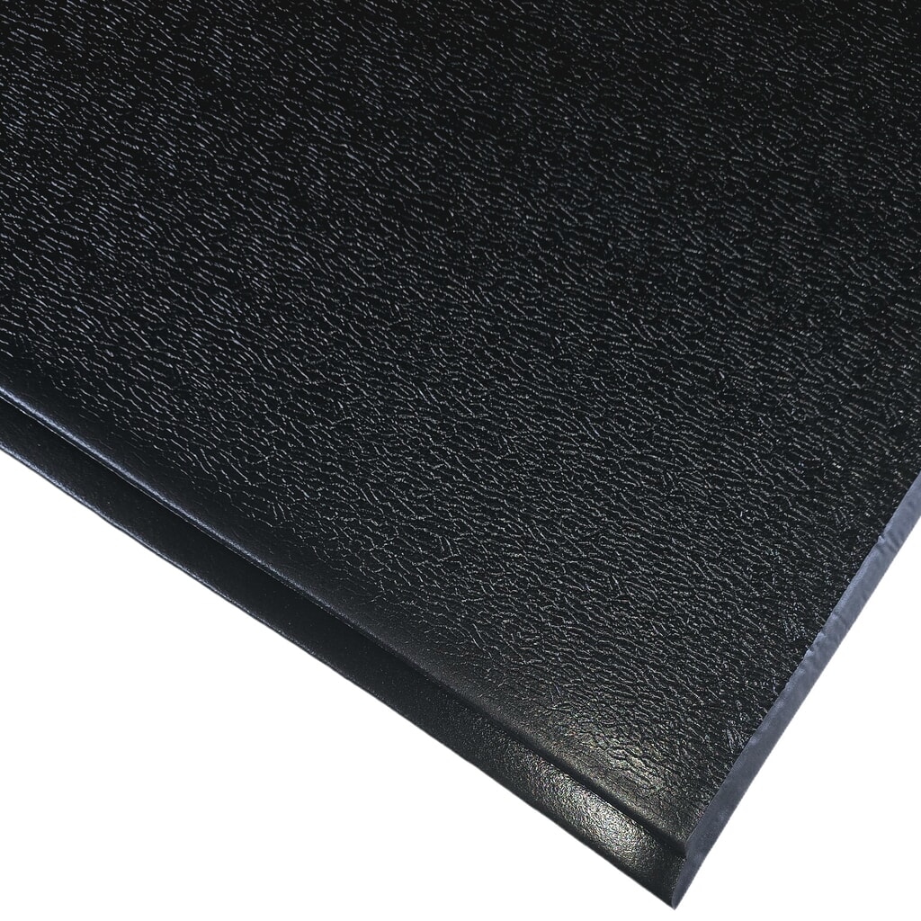 Steinbock® antivermoeidheidsmat ErgoSoft, getextureerd, 2-lagig, BxL 600 mm x 1000 mm, zwart Product afbeelding: Steinbock® antivermoeidheidsmat ErgoSoft, getextureerd, 2-lagig, BxL 600 mm x 1000 mm, zwart