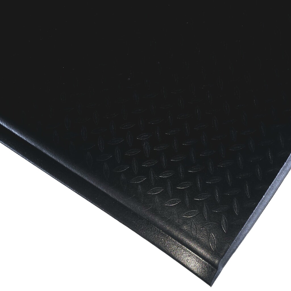 Steinbock® antivermoeidheidsmat ErgoSoft, ruitpatroon, 2-lagig, BxL 600 mm x 1000 mm, zwart Product afbeelding: Steinbock® antivermoeidheidsmat ErgoSoft, ruitpatroon, 2-lagig, BxL 600 mm x 1000 mm, zwart
