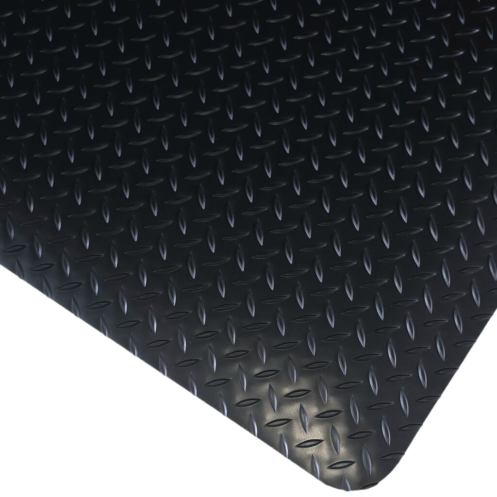 Steinbock® antivermoeidheidsmat ErgoSoft Strong, ruitprofiel, 2-laags, BxL 600 mm x 1000 mm, zwart Product afbeelding: Steinbock® antivermoeidheidsmat ErgoSoft Strong, ruitprofiel, 2-laags, BxL 600 mm x 1000 mm, zwart