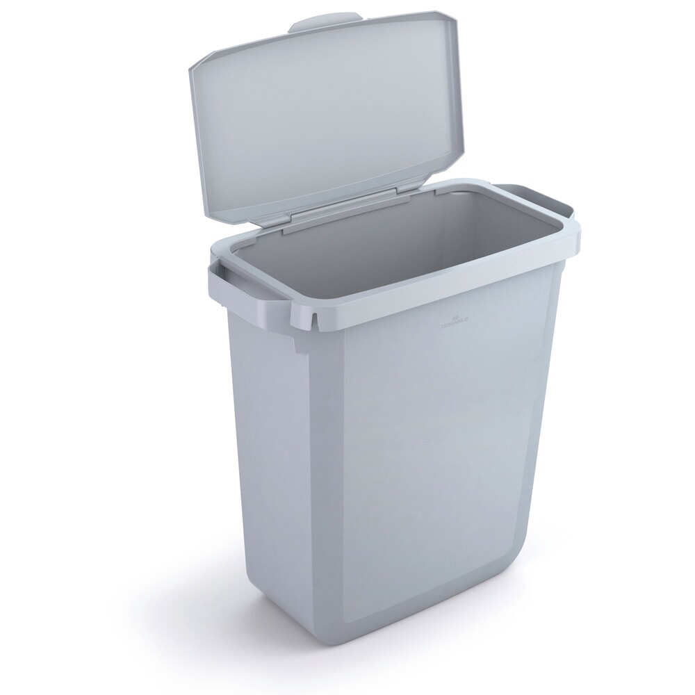 Product afbeelding: DURABLE afvalbak voor binnen DURABIN®, inhoud 60 l, met klapdeksel, grijs