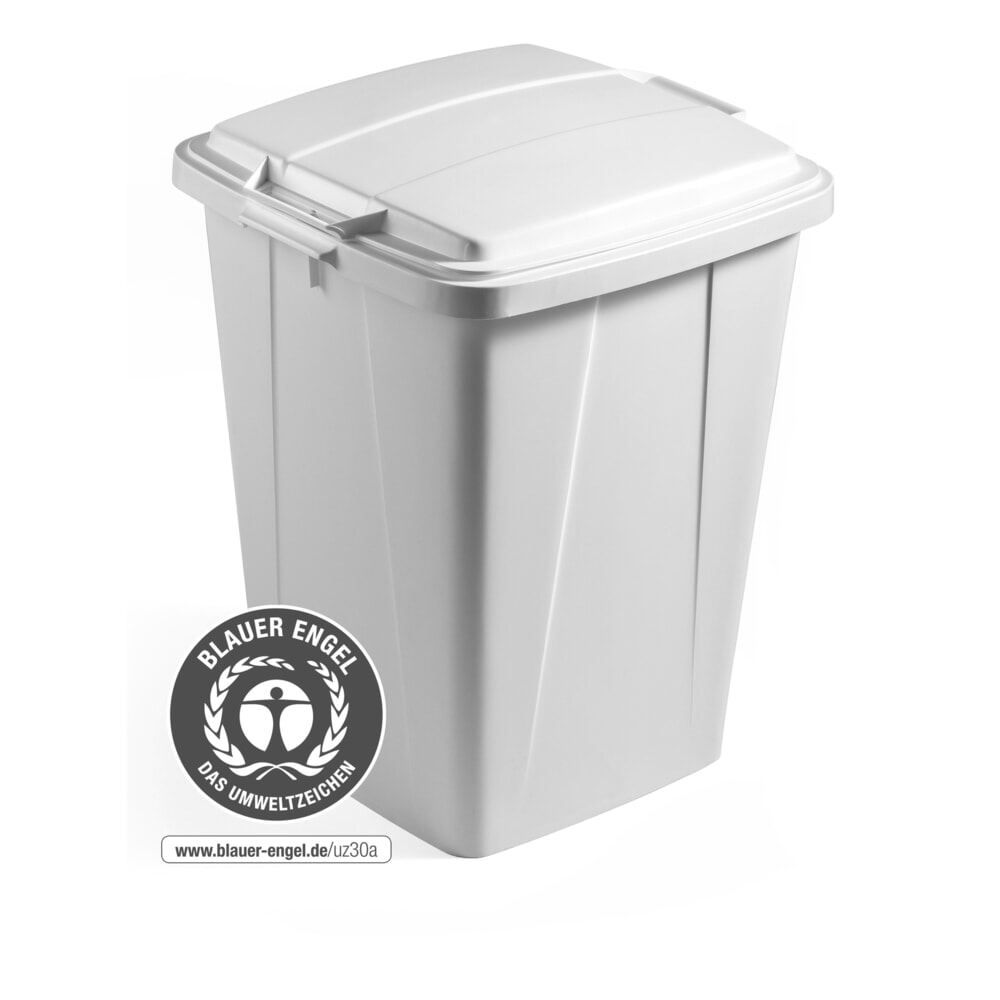 Product afbeelding: DURABLE afvalbak voor binnen DURABIN ECO, inhoud 90 l, met deksel, grijs