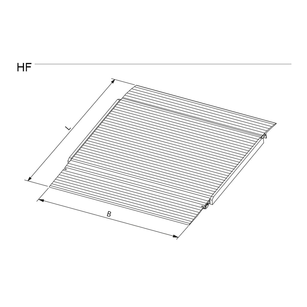 Altec laadbrug HF, beweegbare oprijplaat voor geringe aanrijhoek, draagvermogen 4.000 kg, BxL 1.250 x 1.235 mm Productafbeelding nr. 5: Altec laadbrug HF, beweegbare oprijplaat voor geringe aanrijhoek, draagvermogen 4.000 kg, BxL 1.250 x 1.235 mm