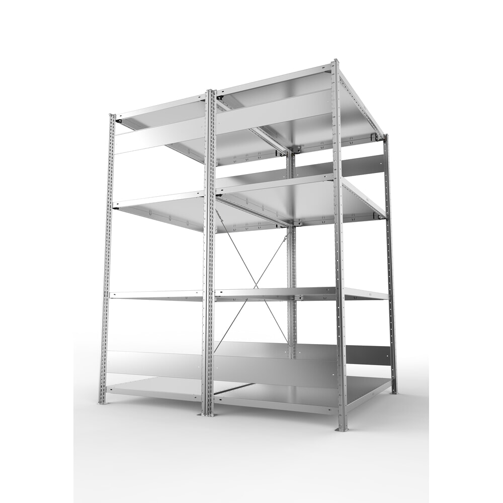 Productafbeelding nr. 3: Grootvakstelling META, dubbelzijdig, BV, verzinkt, hxbxd 2.500 x 1.300 x 1.600 mm