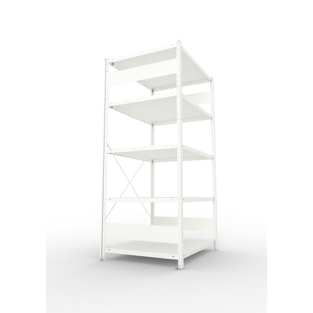 Legbordstelling META, met inhaaksysteem, BV, vaklast 230 kg, lichtgrijs, hxbxd 2.000 x 1.000 x 800 mm Productafbeelding nr. 3: Legbordstelling META, met inhaaksysteem, BV, vaklast 230 kg, lichtgrijs, hxbxd 2.000 x 1.000 x 800 mm