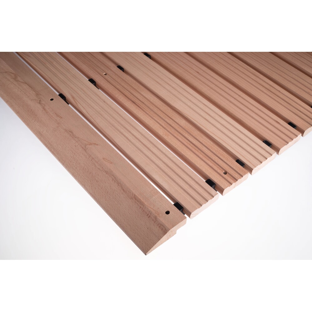 Productafbeelding nr. 6: Houten rooster Yoga Industrie, incl. oprijwiggen en afgeschuinde kanten, breedte 800 mm