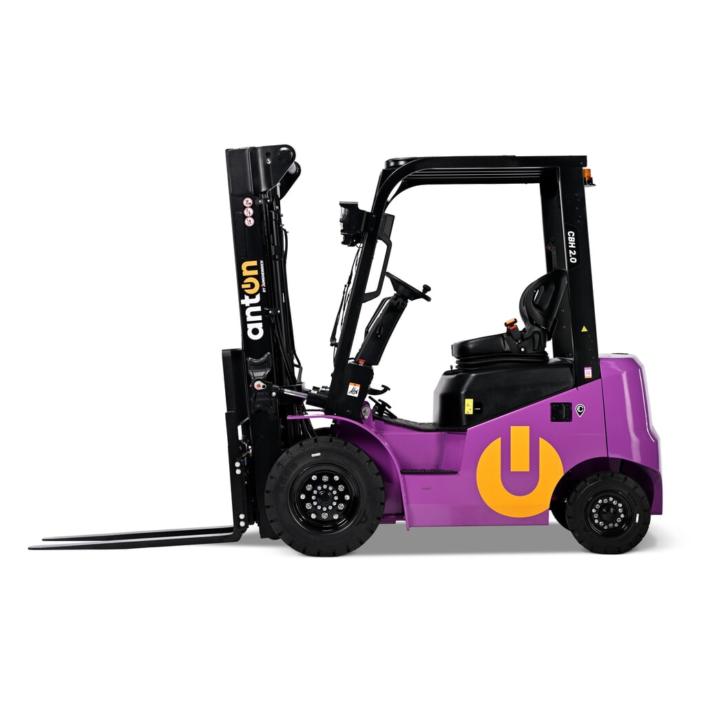 AntOn by Jungheinrich elektrische heftruck CBH 2.0 met drievoudige telescoop hefmast, hefhoogte 4800 mm, draagvermogen 2000 kg, weerbeschermingscabine Eco, incl. inbouwlader Product afbeelding: AntOn by Jungheinrich elektrische heftruck CBH 2.0 met drievoudige telescoop hefmast, hefhoogte 4800 mm, draagvermogen 2000 kg, weerbeschermingscabine Eco, incl. inbouwlader