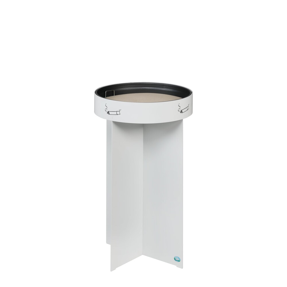 Product afbeelding: VAR® staandasbak R 44, van verzinkt staal, zonder beschermdak.
