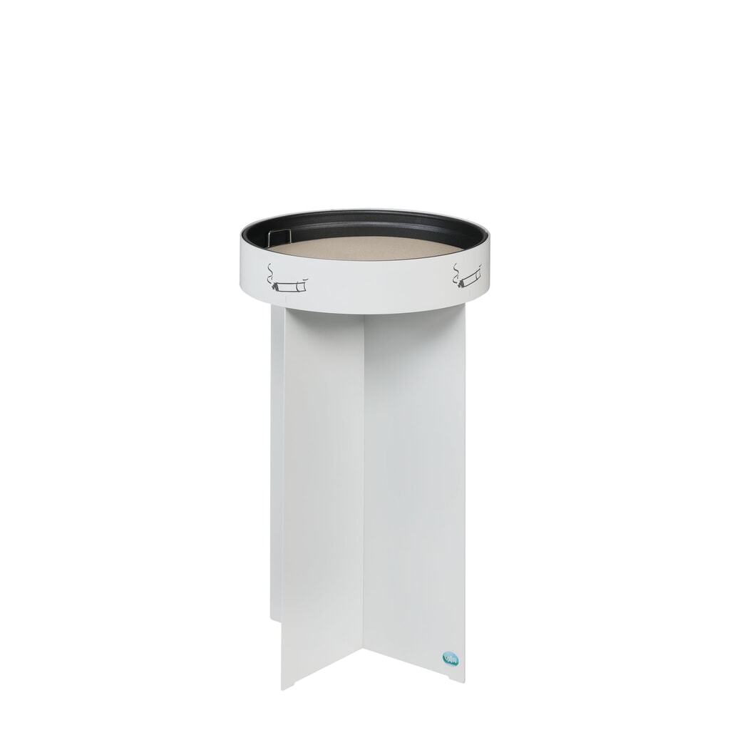 Product afbeelding: VAR® staandasbak R 44, van verzinkt staal, zonder beschermdak.