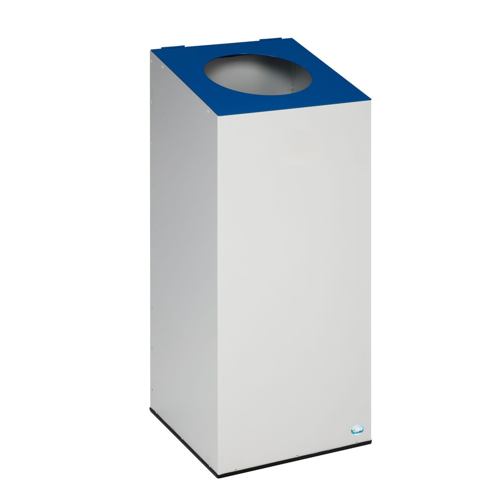 Productafbeelding nr. 3: VAR® afvalscheidingsbak WSG 38, met klemring en ronde inwerpopening, lichtgrijs, gentiaanblauw