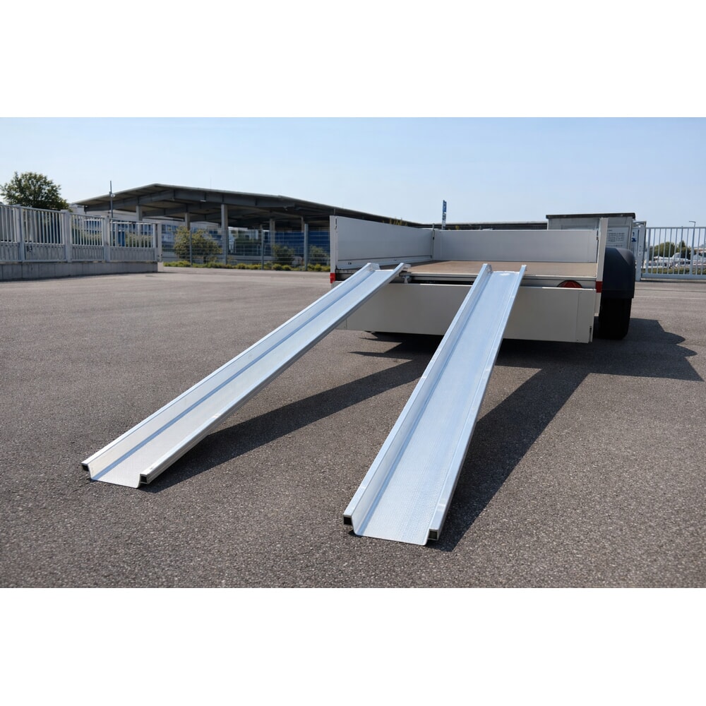 Productafbeelding nr. 8: Aluminium oprijplaten Universal, met beschermrand, cap. 600 kg/stuk, bxl 150 x 1.500 mm