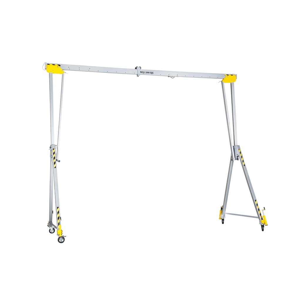 Productafbeelding nr. 4: Aluminium portaalkraan PLANETA RLPK, incl. rateltakel, verrijdbaar, lengte 2000 mm, draagvermogen 2000 kg, grootte S