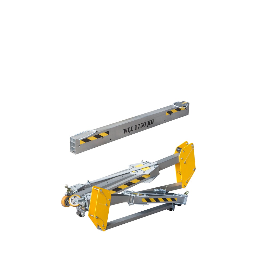 Productafbeelding nr. 5: Aluminium portaalkraan PLANETA RLPK, incl. rateltakel, verrijdbaar, lengte 2000 mm, draagvermogen 2000 kg, grootte S