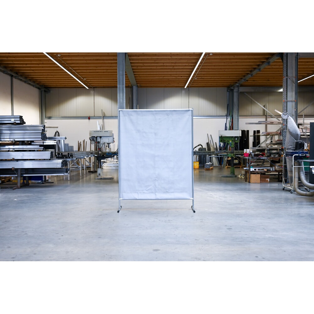 Productafbeelding nr. 2: Lasbeschermingswand, hitte-/spatbeschermingsdeken volgens DIN EN 13501-1, bxh 1.400 x 2.000 mm, grijs/zilver