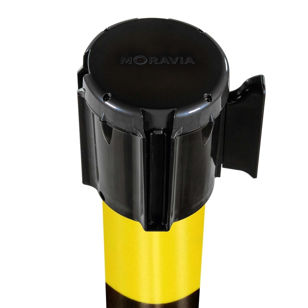 Productafbeelding nr. 2: Afzettingslint met paal Moravia, hoogte mm 950, zwart/geel