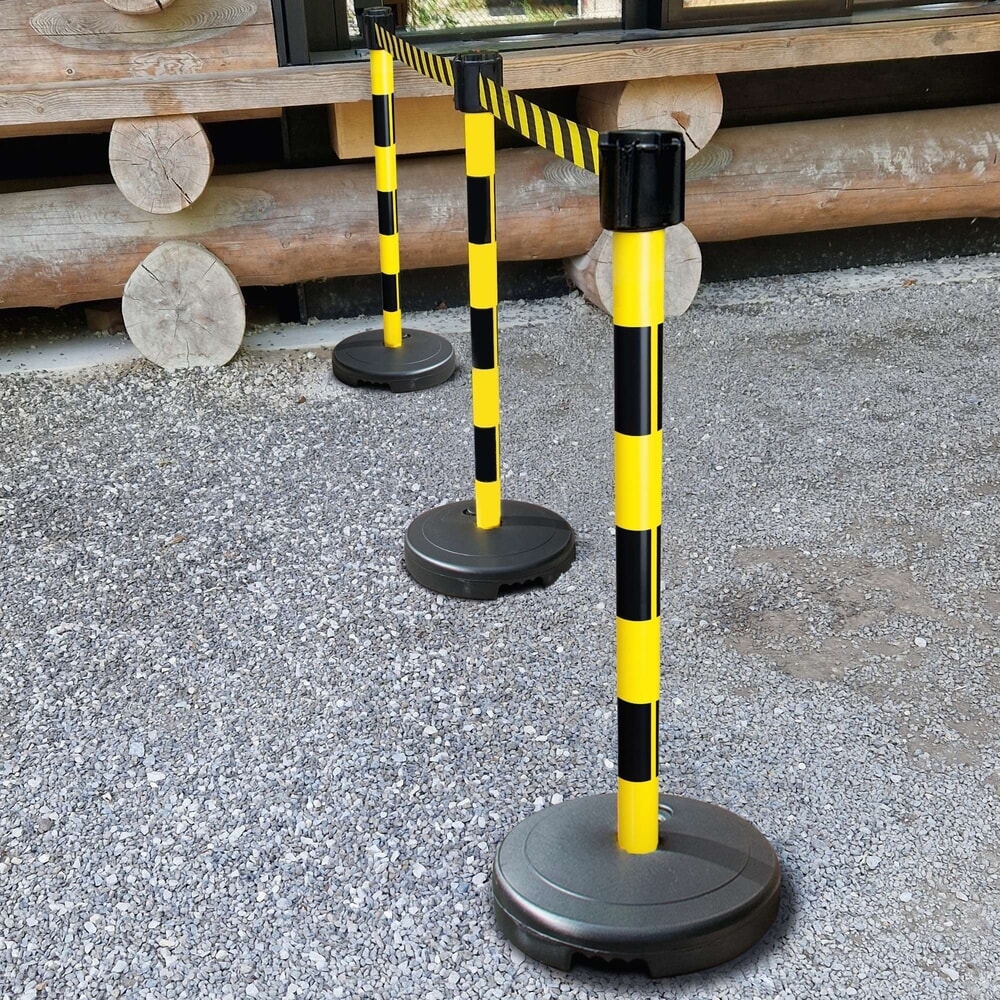 Productafbeelding nr. 4: Afzettingslint met paal Moravia, hoogte mm 950, zwart/geel