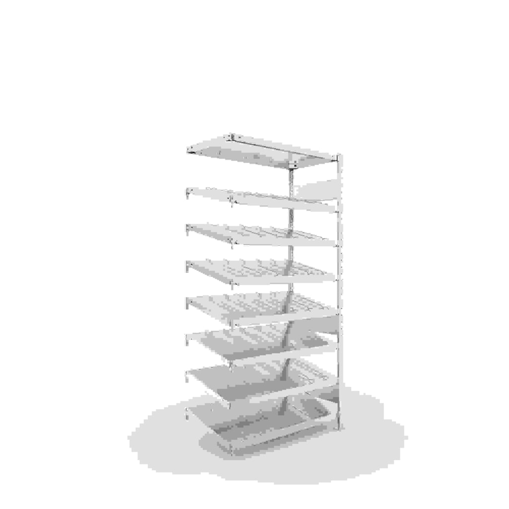Product afbeelding: Doorrolstelling META, AV, eenzijdig, met legborden, diepte 500 mm