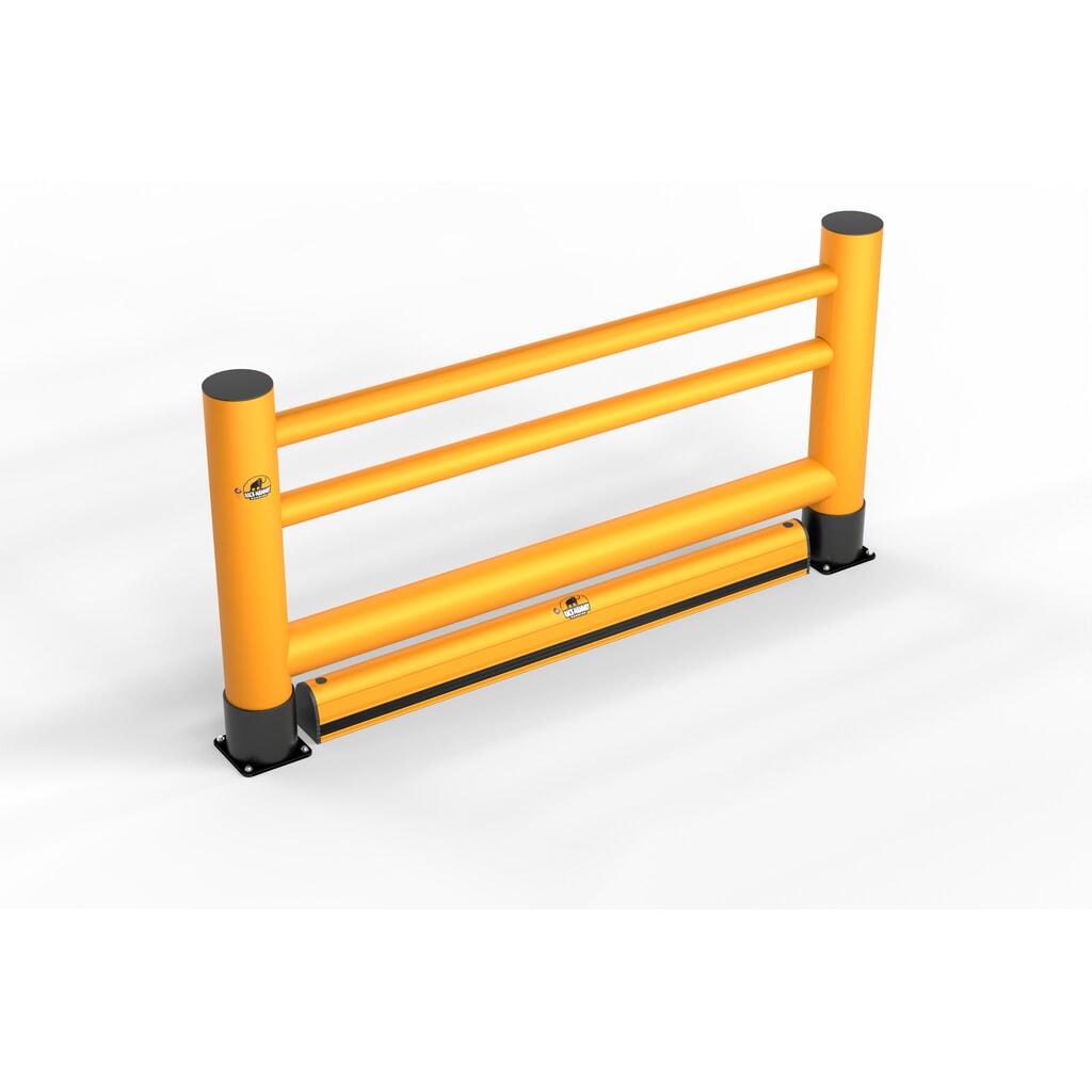 A.M.P.E.R.E. Aanrijbeveiligingshekwerk Rack Mammut®, handlijst enkele ligger Extra, lengte 2,00 m Product afbeelding: A.M.P.E.R.E. Aanrijbeveiligingshekwerk Rack Mammut®, handlijst enkele ligger Extra, lengte 2,00 m