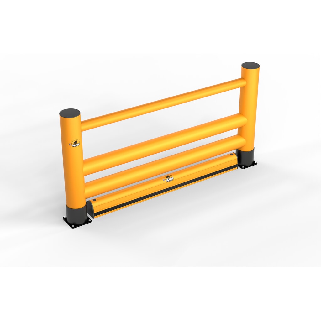 A.M.P.E.R.E. Aanrijbeveiligingshekwerk Rack Mammut®, handlijst dubbele ligger Extra, lengte 2,00 m Product afbeelding: A.M.P.E.R.E. Aanrijbeveiligingshekwerk Rack Mammut®, handlijst dubbele ligger Extra, lengte 2,00 m